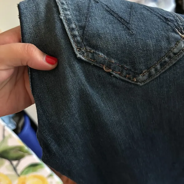 Mother The Hustler Ankle Fray High Waisted Jeans in Bake Sale Brawl - Image 8