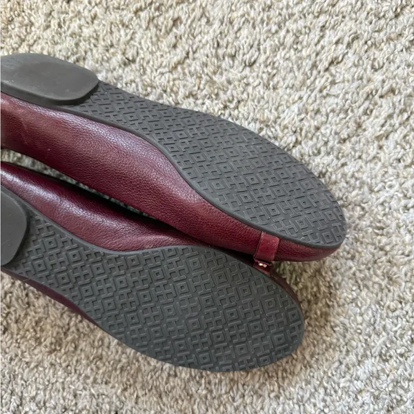 Tory Burch Mini Miller Burgundy Flats - Image 7
