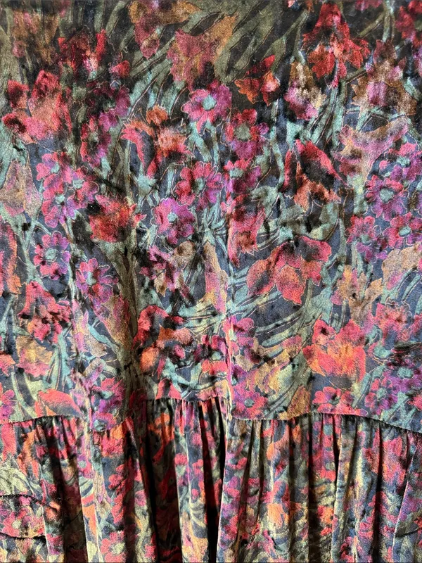 Free People Floral Velvet Dress - Image 4
