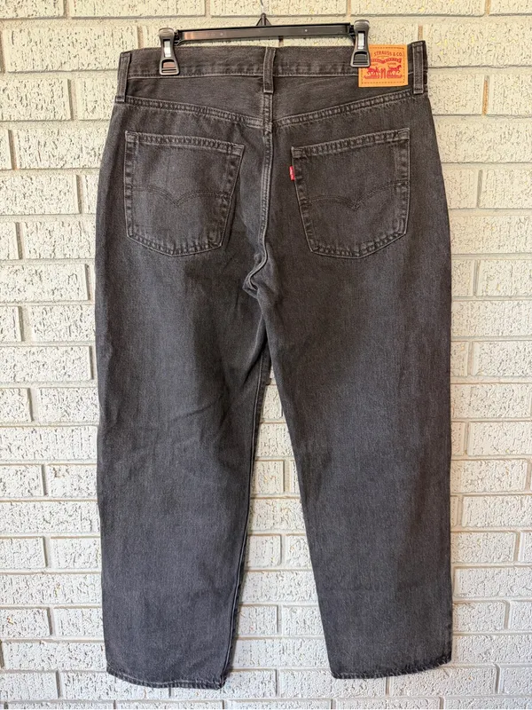 Levi's 94' Baggy Jeans Womens 31x31 Black Mid Rise Loose Straight Leg - Image 9