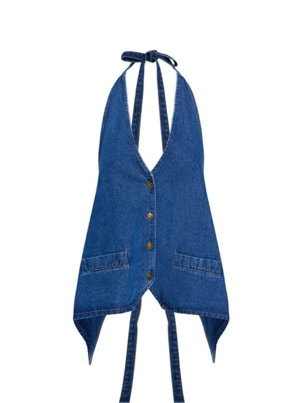 Lioness Hills Halter Dark Denim - Image 6