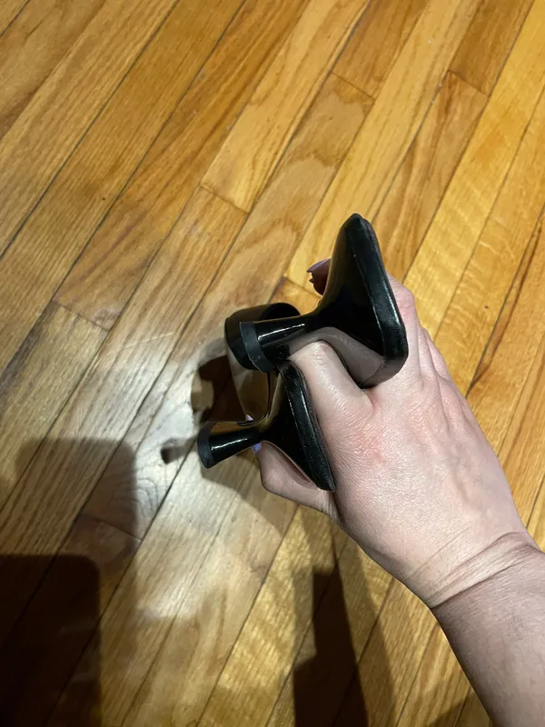 Franco Sarto Dune Leather Kitten Slip On Mules Sandals Pumps Heels coastal Pointed Toe Low Heel - Image 4