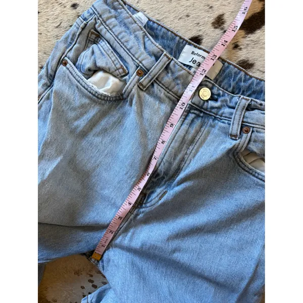 REFORMATION Liza‎ Ultra High Rise In Montego Size 29 - Image 9