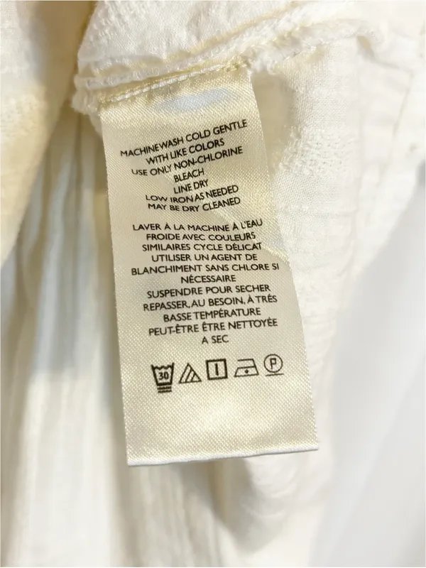 Free People We the Free Willow Button Down Ivory NWT size Small Light Boxy Airy - Image 9