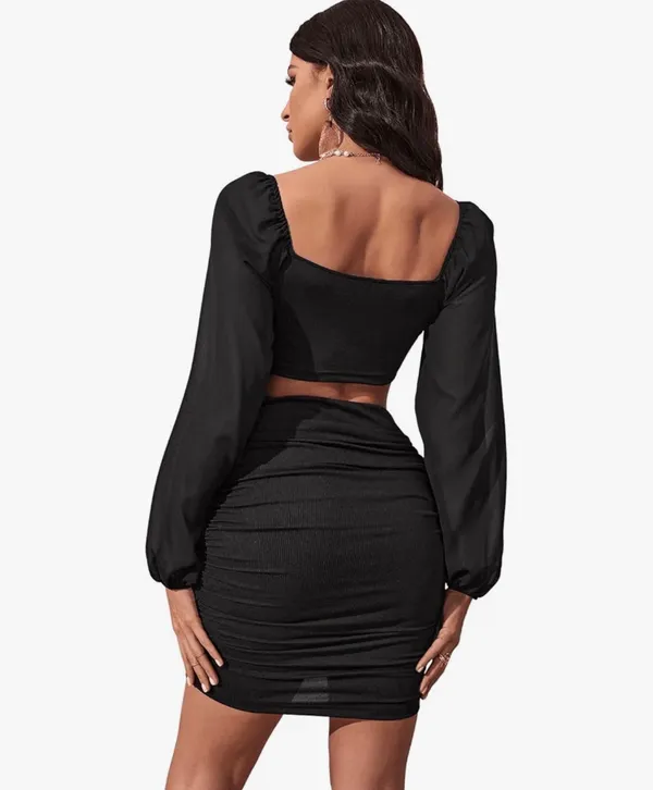 SweatyRocks Black Cutout Dress - Image 2