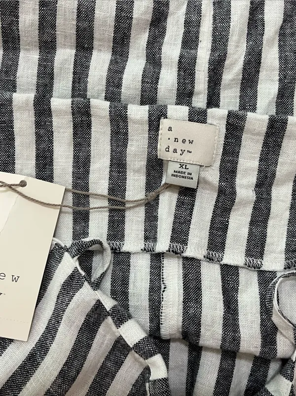 a new day Navy and White Striped Mini Sundress - Image 8
