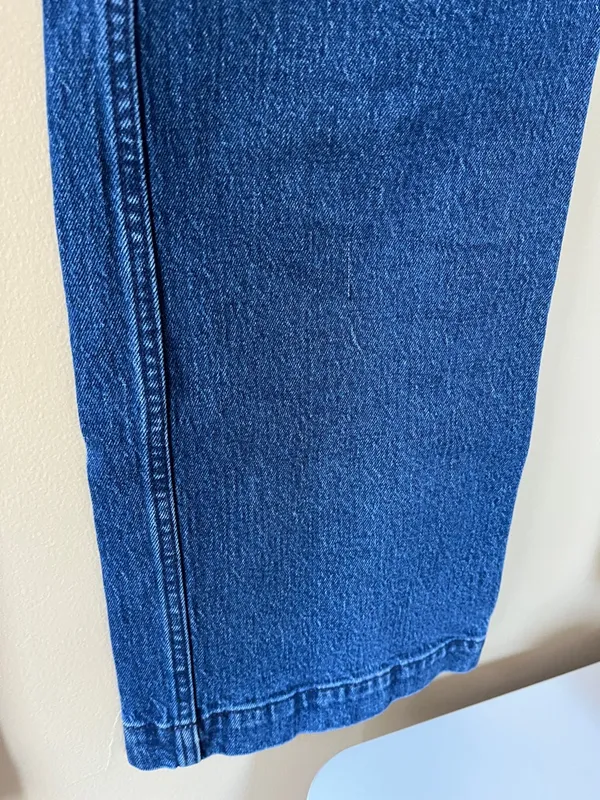 Abercrombie The 90s Relaxed Jean High Rise Blue Wide-Leg Jeans - Image 7
