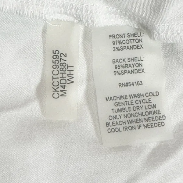 Calvin Klein White Sleeveless Button Front Collared Top Blouse Size Medium NWT - Image 6