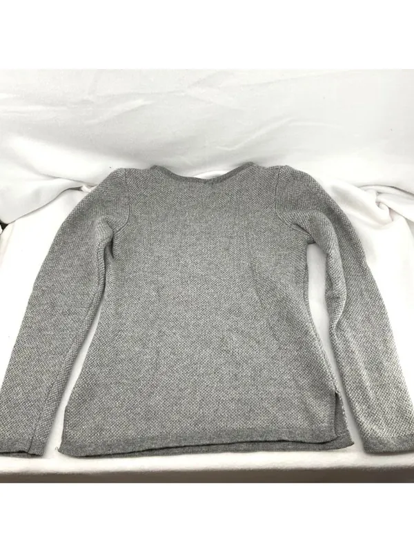 ITALY MADE BENEDETTAB. wool grey cashmere jumper sweater s bust from32 to 42in - Image 4