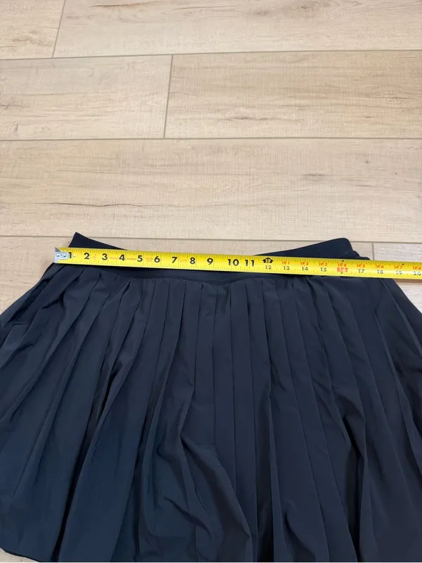 Lululemon High-Rise Pleated Tennis Skirt Long Black Size 14 W8ARAT Athletic - Image 7