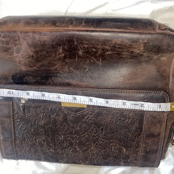 AS IS Brown Leather Crossbody/Shoulder Bag - Image 10