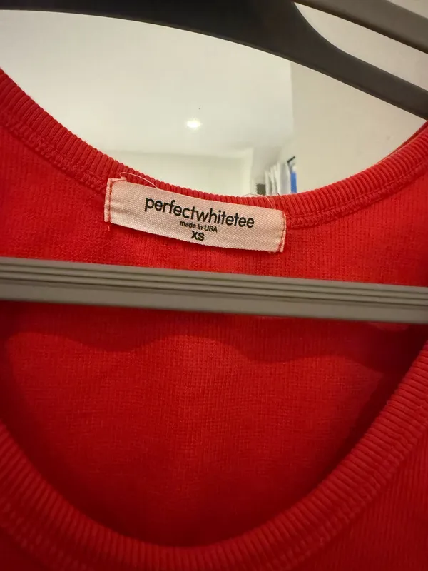 Perfectwhitetee Tank Red Size XS - Image 3