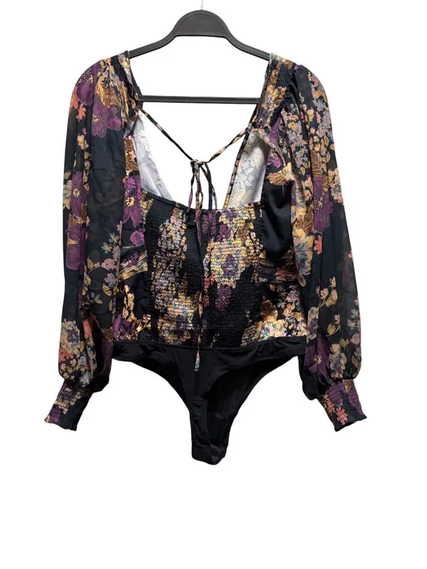 Free People Wanderlust Bodysuit Black Combo Size L - Image 5