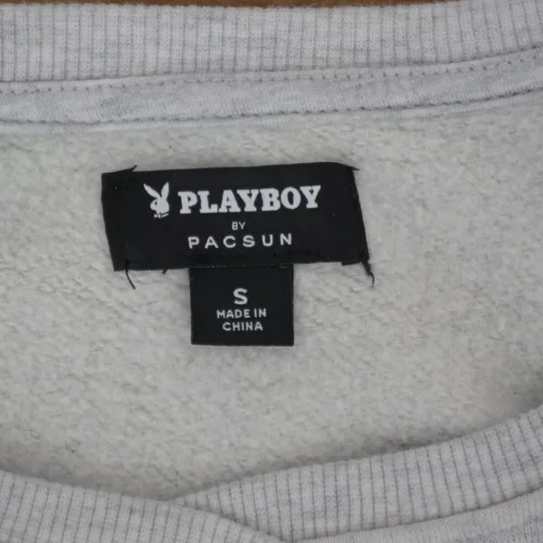 PacSun Playboy X Elastic Bottom Cropped Sweatshirt Small - Image 2