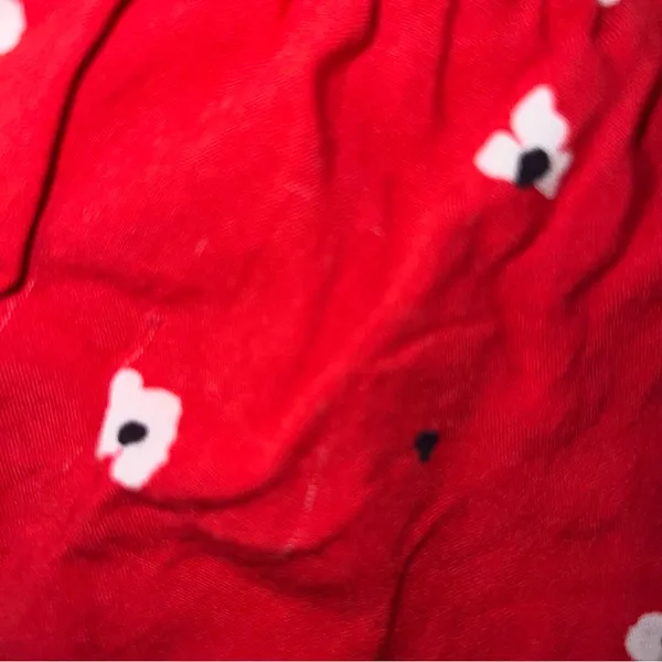 Sweet Rain red floral ruffle shorts. - Image 4