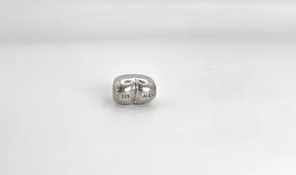 Pandora Silver Puffed Smooth Heart Authentic RETIRED Charm #2 - Image 3