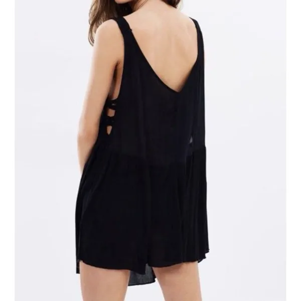 Intimately Free People DelphineEmbellished Slip Dress FlowySequin Black XS NWT - Image 5