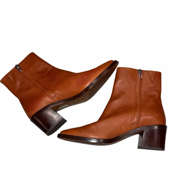 Madewell Brown Leather Darcy Almond Toe Ankle Boot 8 - Image 7