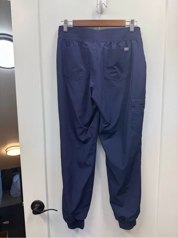 Figs Zamora Jogger Scrub‎ Pant Navy Blue Drawstring Medical Women’s Small - Image 4
