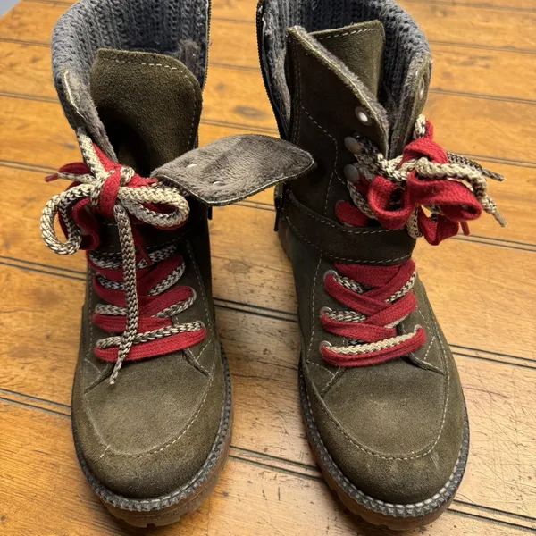 Bos. & Co. Side Zip Boots Women's 37‎ US 7.5 Outdoor Suede Leather Colony - Image 2