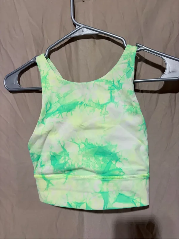 Lululemon Energy Bra High Neck Long Line Shibori *Medium Support B-D - Image 2
