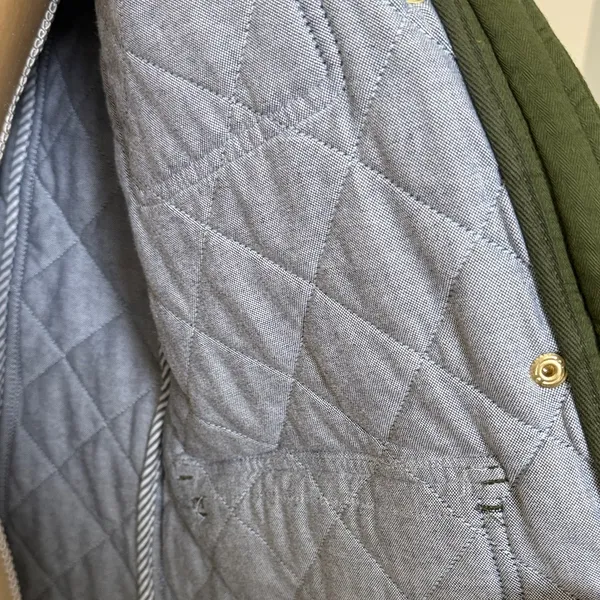 Women’s JCrew Quilted Green Jacket - Image 4