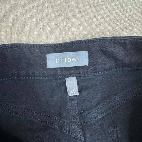 DL1961 Henderson Lara Jeans Womens 28 Black Mid Rise Cropped - Image 10