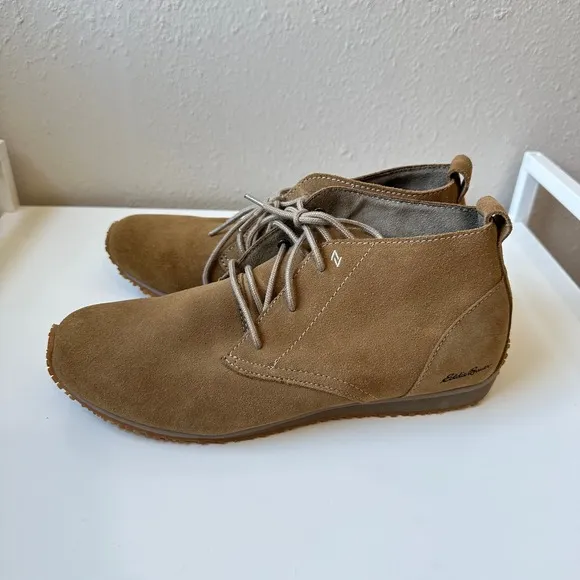 Eddie Bauer Lukla Chukka Boots Womens‎ 8 Tan Suede Lace Up Ankle Casual Sporty - Image 3