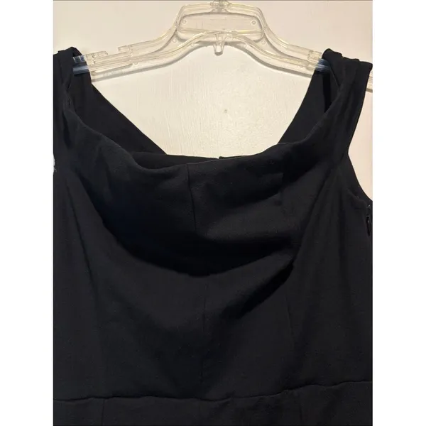 Reformation Ryder Off Shoulder Fitted Stirrup Jumpsuit Black L - Image 7