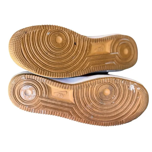 Nike Air Force 1 Low GS Metallic Gold Leather Sneakers 7Y Women's 8.5 Shoes GUC - Image 10