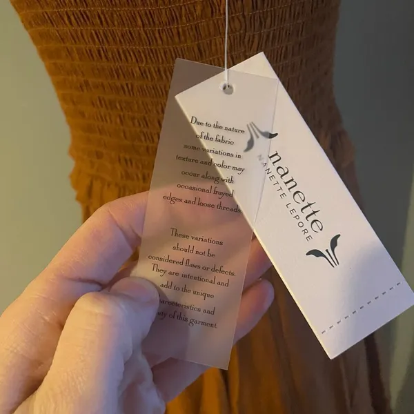 Nanette Lepore Rust Orange Glazed Ginger Cottage Tiered Ruffle Maxi‎ Dress NWT 8 - Image 8