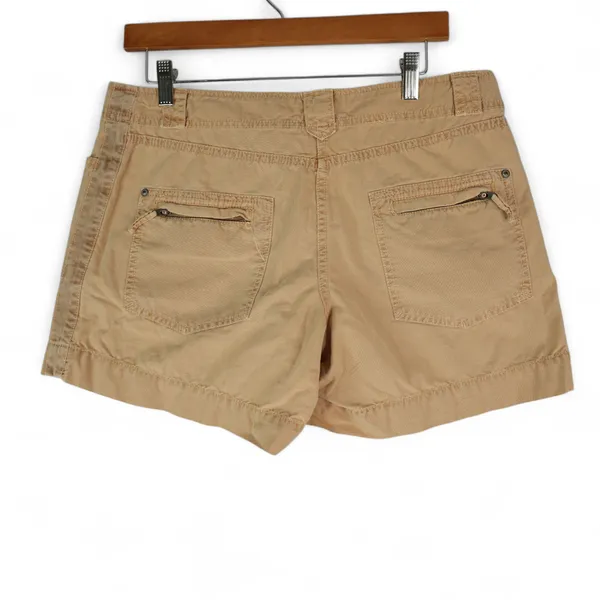 J‎ Crew Shorts Womens 6 City Fit Khaki Brown 33x5 Zipper Back Pockets Cotton - Image 2