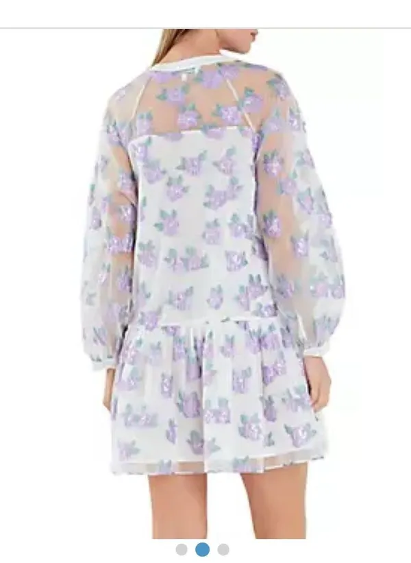 English Factory Floral Organza Dress - Image 3