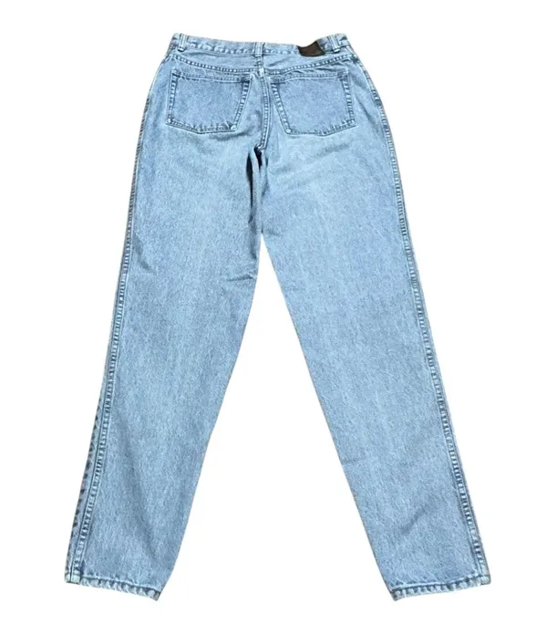 Lawman High Rise Tapered Leg Vintage 90s 100% Cotton Acid Wash Jeans 13 - Image 3