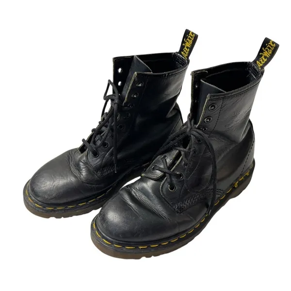 DR MARTEN’S 8 Eyelet Lace Up 1460 Combat Boots Air Cushion Women’s Size 9 - Image 2
