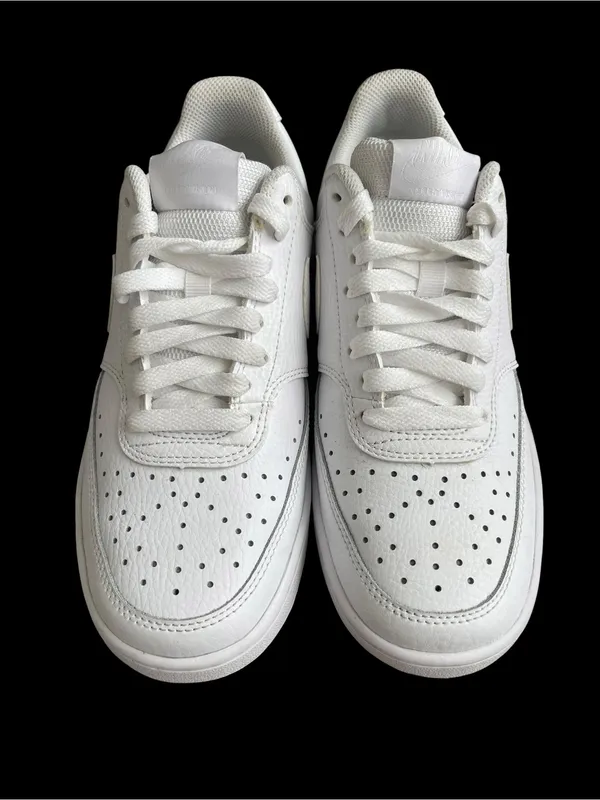 Nike Court Vision Low Top White Sneakers Men’s Size 7 - Image 2