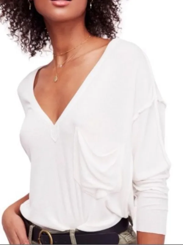 Free People Golden Gate Tee - Ivory - Image 4