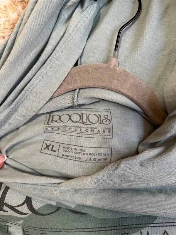 Iroquois Steeplechase Hooded Long Sleeve Shirt - Sage Green - Image 6
