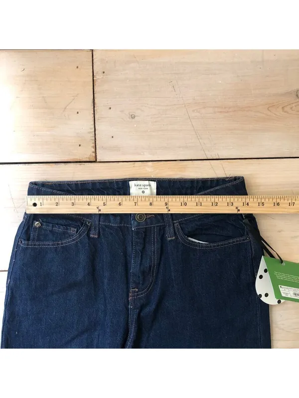 Kate Spade X Target NWT High Rise Straight Leg Wide Cuff Size 4 - Image 11
