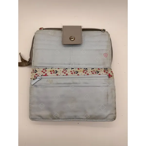 Vera Bradley All‎ In One Crossbody Wallet Womens OS Grey Pink Paisley RFID - Image 3