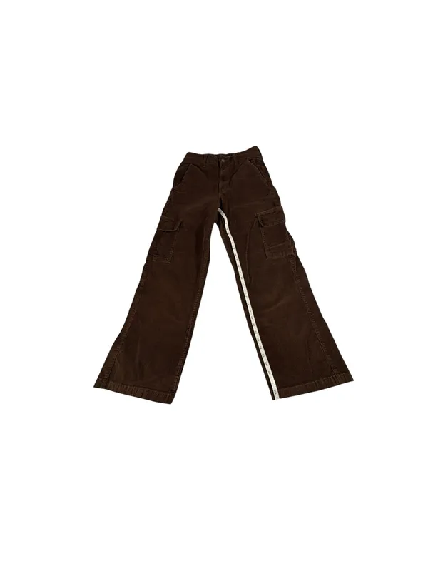 Hollister Womens 28 Brown Corduroy Cargo Pants Ultra High Rise Baggy Wide Leg - Image 10