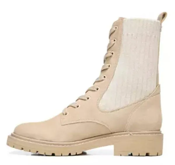 Sam Edelman NWT Water Repellent Lydell Combat Boots Color: SESAME Lug Sole - Image 3