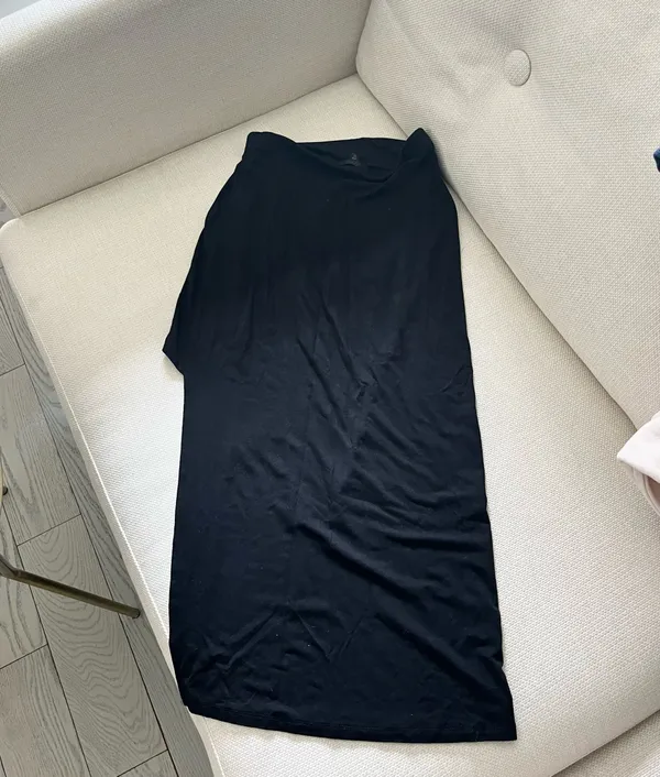 NBD Black Draped Asymmetrical Skirt - Image 4