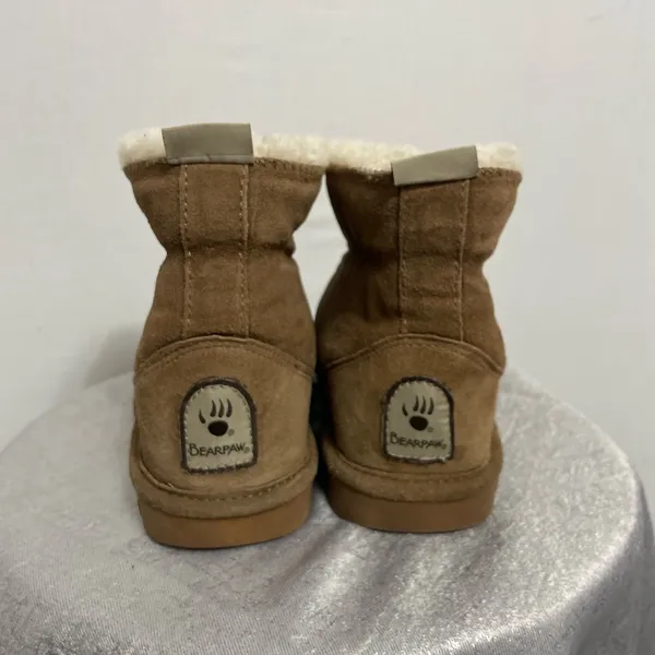Bearpaw Tristen Chestnut Suede Shearling Boots – women’s Size 7 – (B22)✨ - Image 3