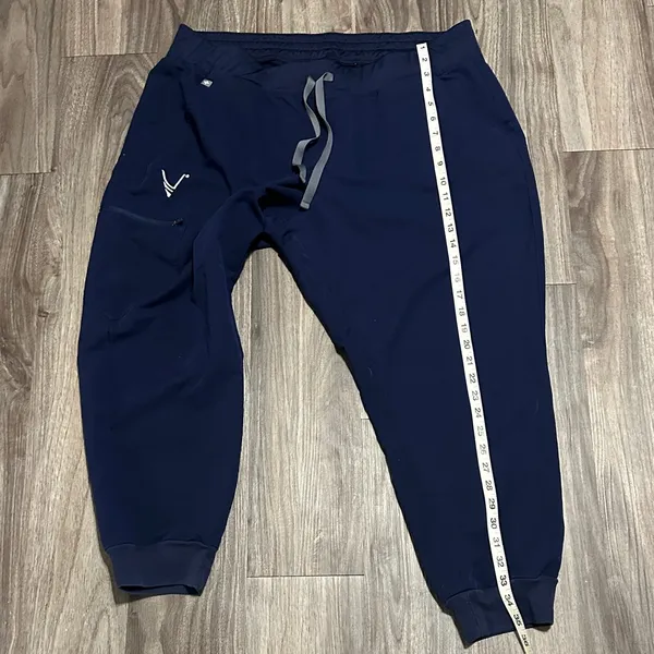 FIGS Navy Jogger Scrub Pants XXL/P Petite – Comfortable Medical Scrubs - Image 7