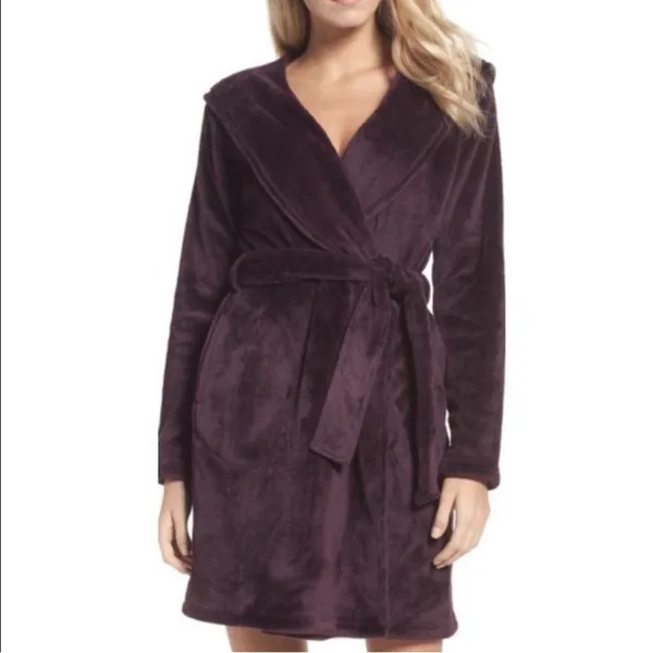 Ugg Miranda Fleece Hooded Robe With Pockets - Image 3