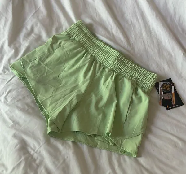 Lime green athletic shorts - Image 2
