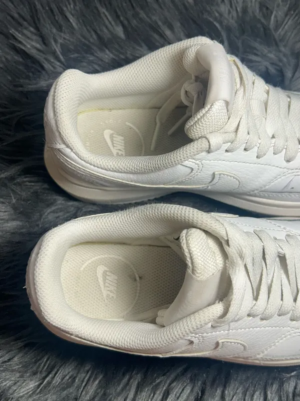 Nike Court Vision Alta White Leather Platform Sneakers Size 5 - Image 9