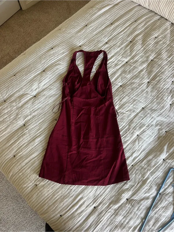 New Urban Outfitters Silence + Noise Burgundy Mini Dress - Image 6