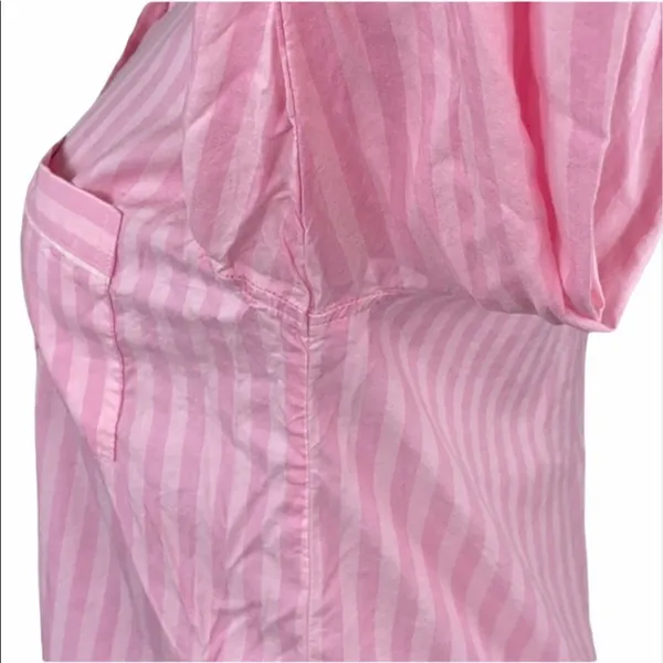 Victoria’s Secret Iconic Pink Striped Button Down Sleep Shirt - Image 11